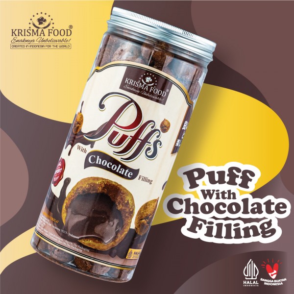 Soes Kering Isi Krim Rasa Cokelat ( T ) - PRE ORDER