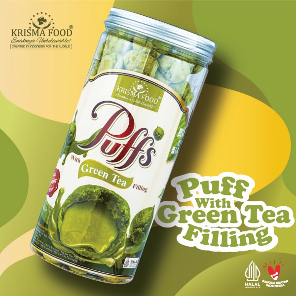 Soes Kering Isi Krim Rasa Teh Hijau ( T ) - PRE ORDER