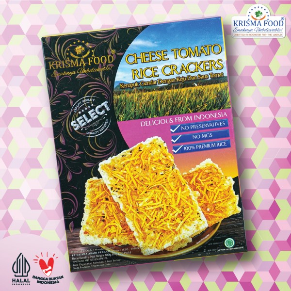 Cheese Tomato Rice Crackers ( G )  - PRE ORDER