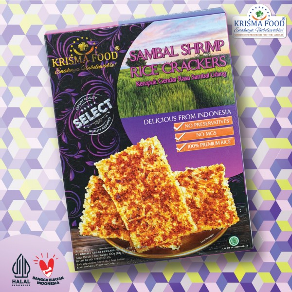 Sambal Shrimp Rice Crackers ( G )  - PRE ORDER