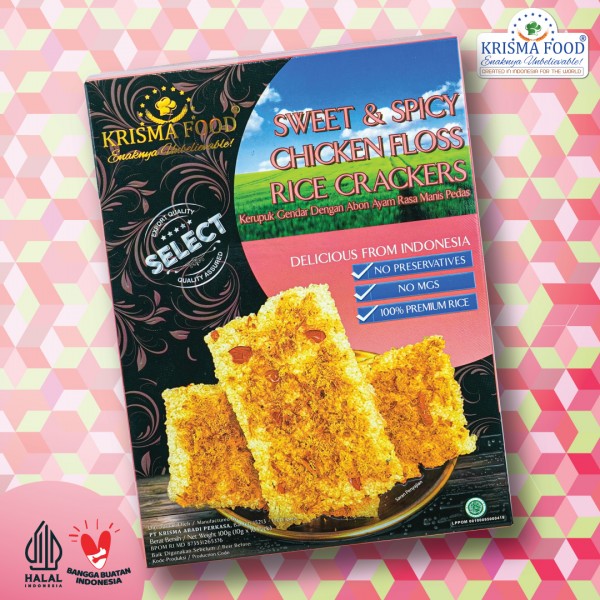 Sweet & Spicy Chicken Floss Rice Crackers ( G ) - PRE ORDER