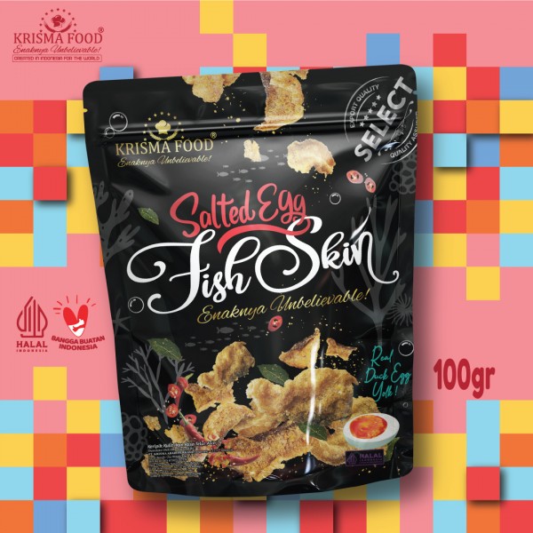 Salted Egg Fish Skin ( P ) - 100gr