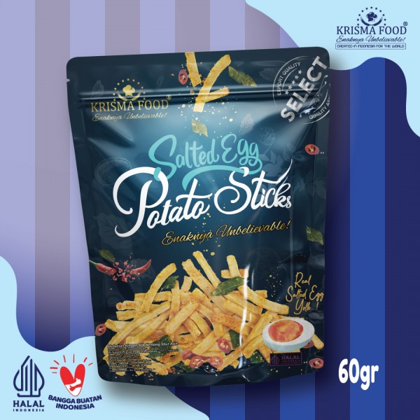 Salted Egg Potato Sticks ( P ) - 60gr